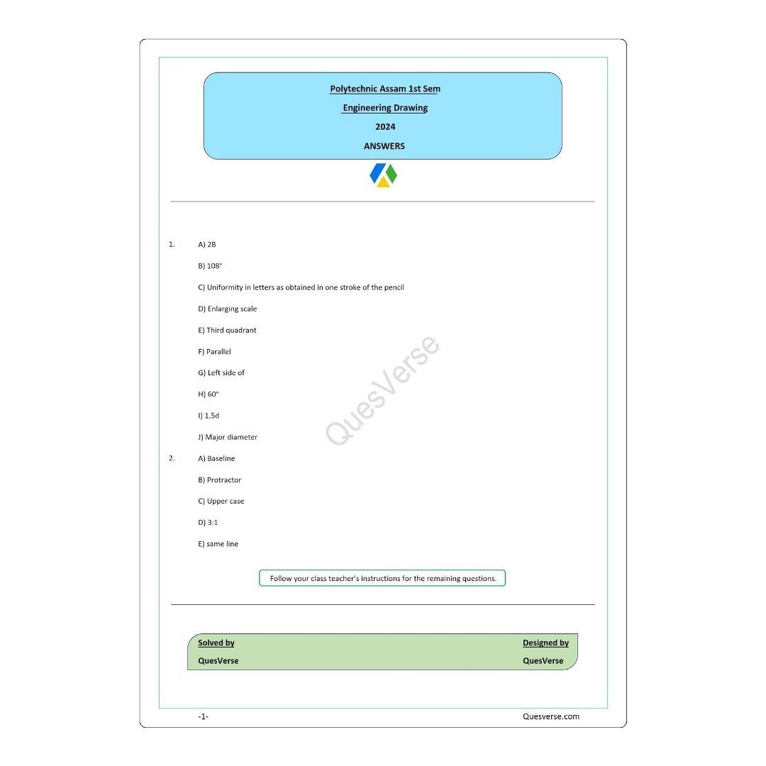 All in one Bundle pack | PYQ Solutions | 1st Sem-Polytechnic Assam - Image 5