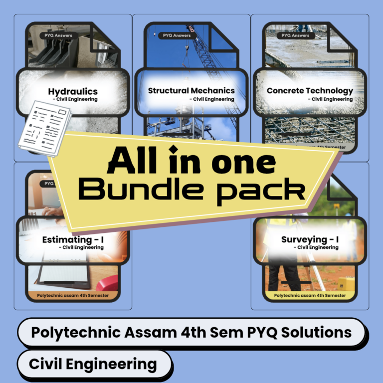 All in one Bundle pack | Civil Engineering | PYQ Solutions | 4th Sem Polytechnic Assam