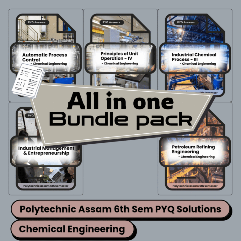 All in One Bundle Pack | Chemical Engineering | PYQ Solutions | 6th Sem Polytechnic Assam