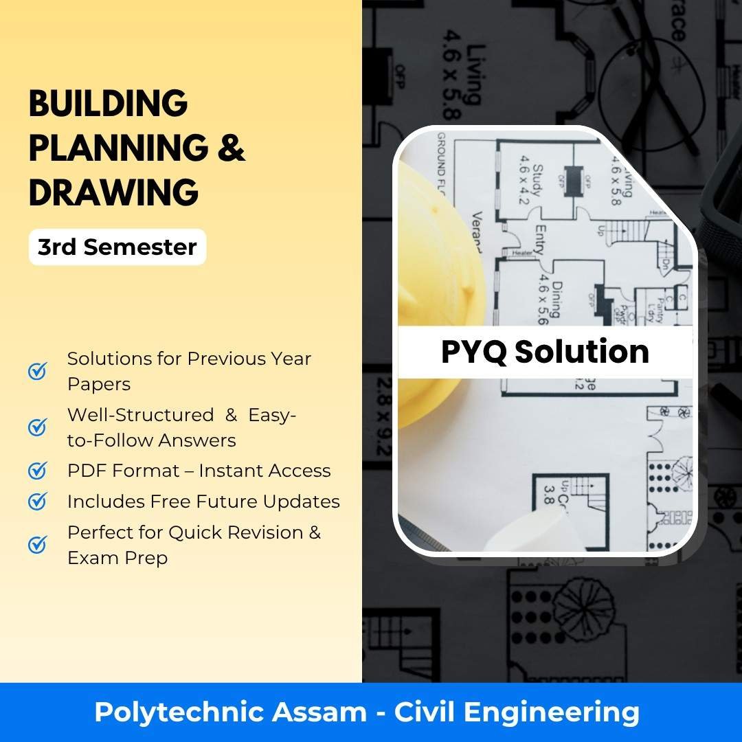 Building Planning & Drawing | Civil Engineering | PYQ Solutions | 3rd Sem-Polytechnic Assam