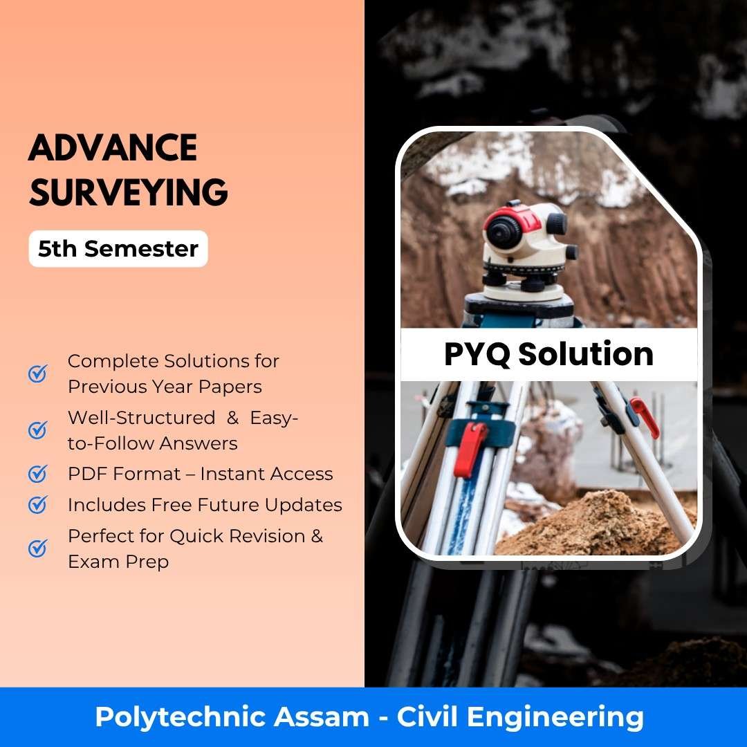 Advance Surveying | Civil Engineering | PYQ Solutions | 5th Sem-Polytechnic Assam