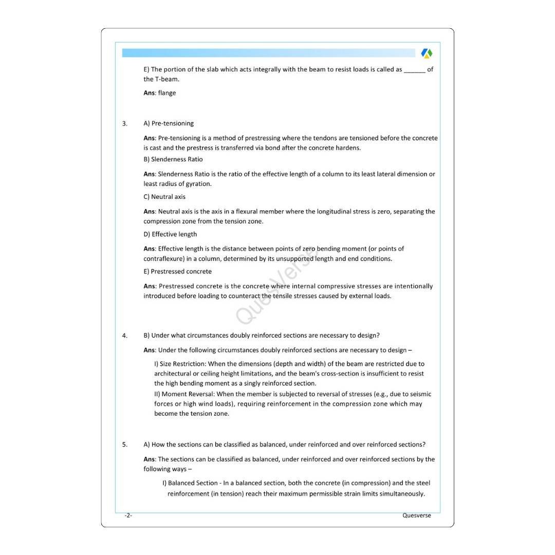 Design of RCC Structures | Civil Engineering | PYQ Solutions | 5th Sem-Polytechnic Assam - Image 3