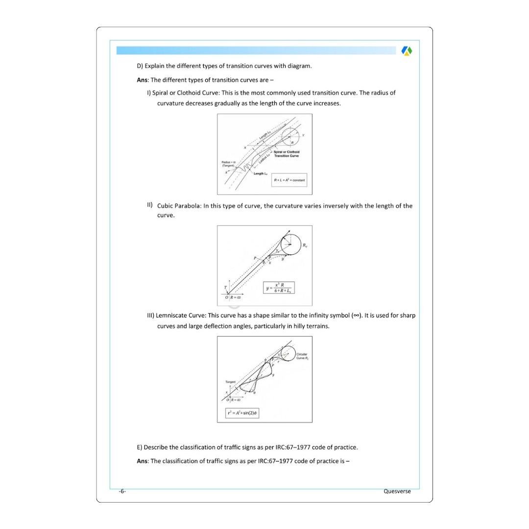 Transportation Engineering | Civil Engineering | PYQ Solutions | 5th Sem-Polytechnic Assam - Image 3