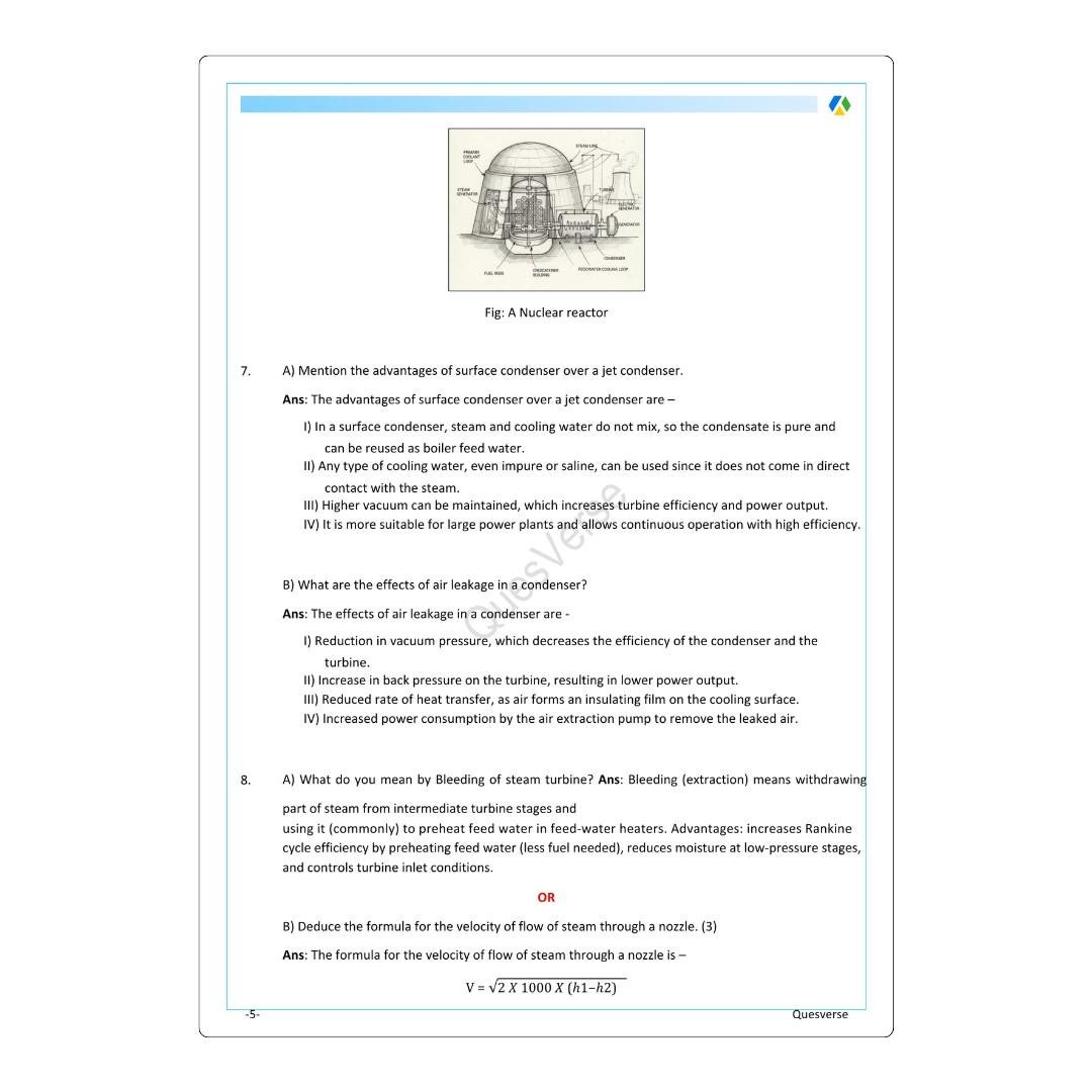 Thermal Engineering-I | Mechanical Engineering | PYQ Solutions | 5th Sem-Polytechnic Assam - Image 3