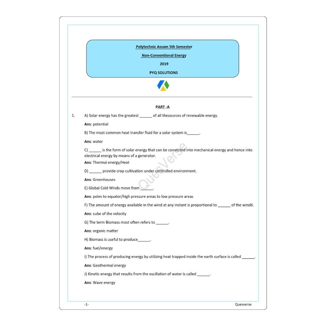 All in one Bundle pack | Mechanical Engineering | PYQ Solutions | 5th Sem Polytechnic Assam - Image 3