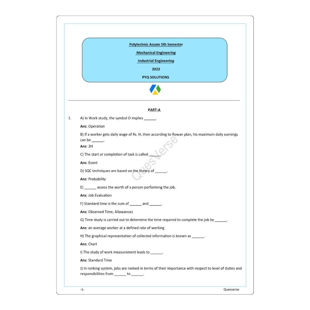 All in one Bundle pack | Mechanical Engineering | PYQ Solutions | 5th Sem Polytechnic Assam - Image 2
