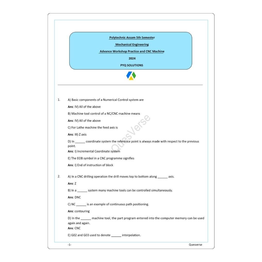 All in one Bundle pack | Mechanical Engineering | PYQ Solutions | 5th Sem Polytechnic Assam - Image 4