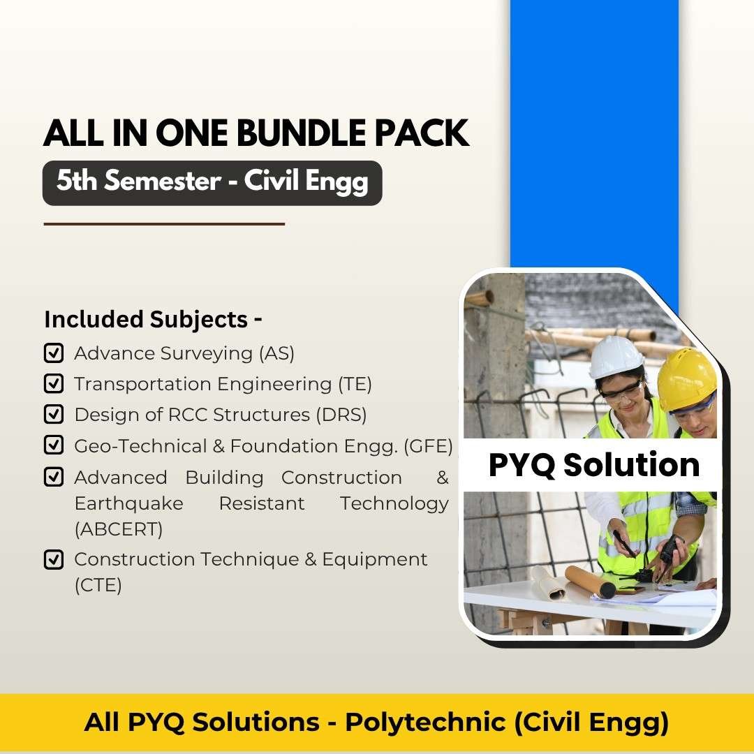 All in one Bundle pack | Civil Engineering | PYQ Solutions | 5th Sem Polytechnic Assam