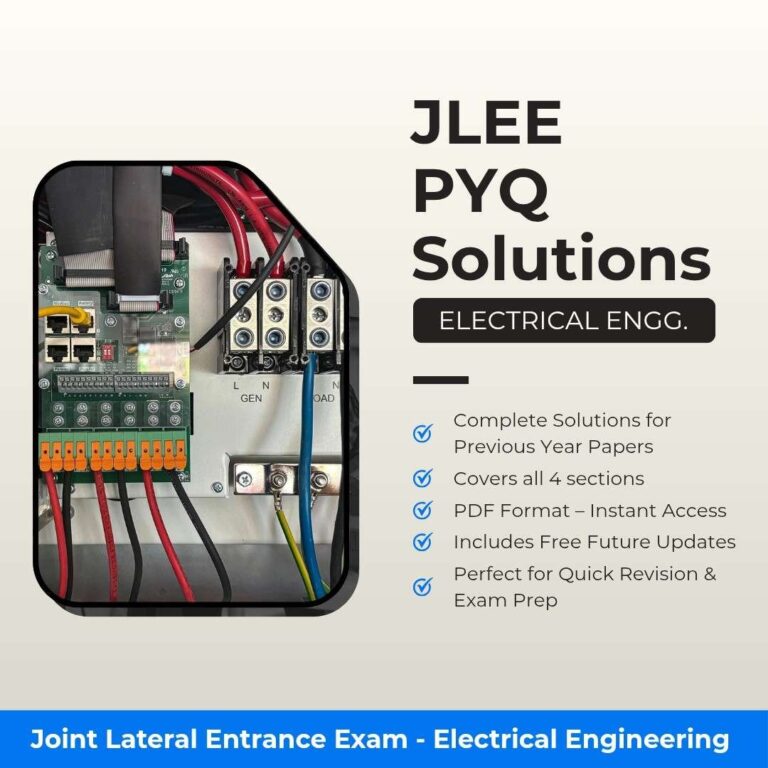 Joint Lateral Entrance Exam | Electrical Engineering | PYQ Solutions