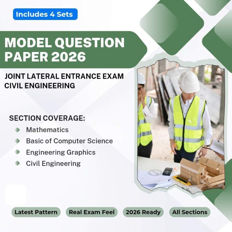Joint Lateral Entrance Exam | Civil Engineering | Model Question Paper 2026