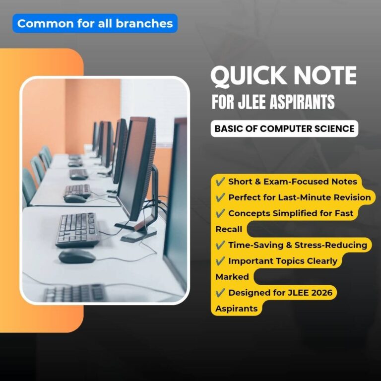 Joint Lateral Entrance Exam | Basic of Computer Science | Quick Note
