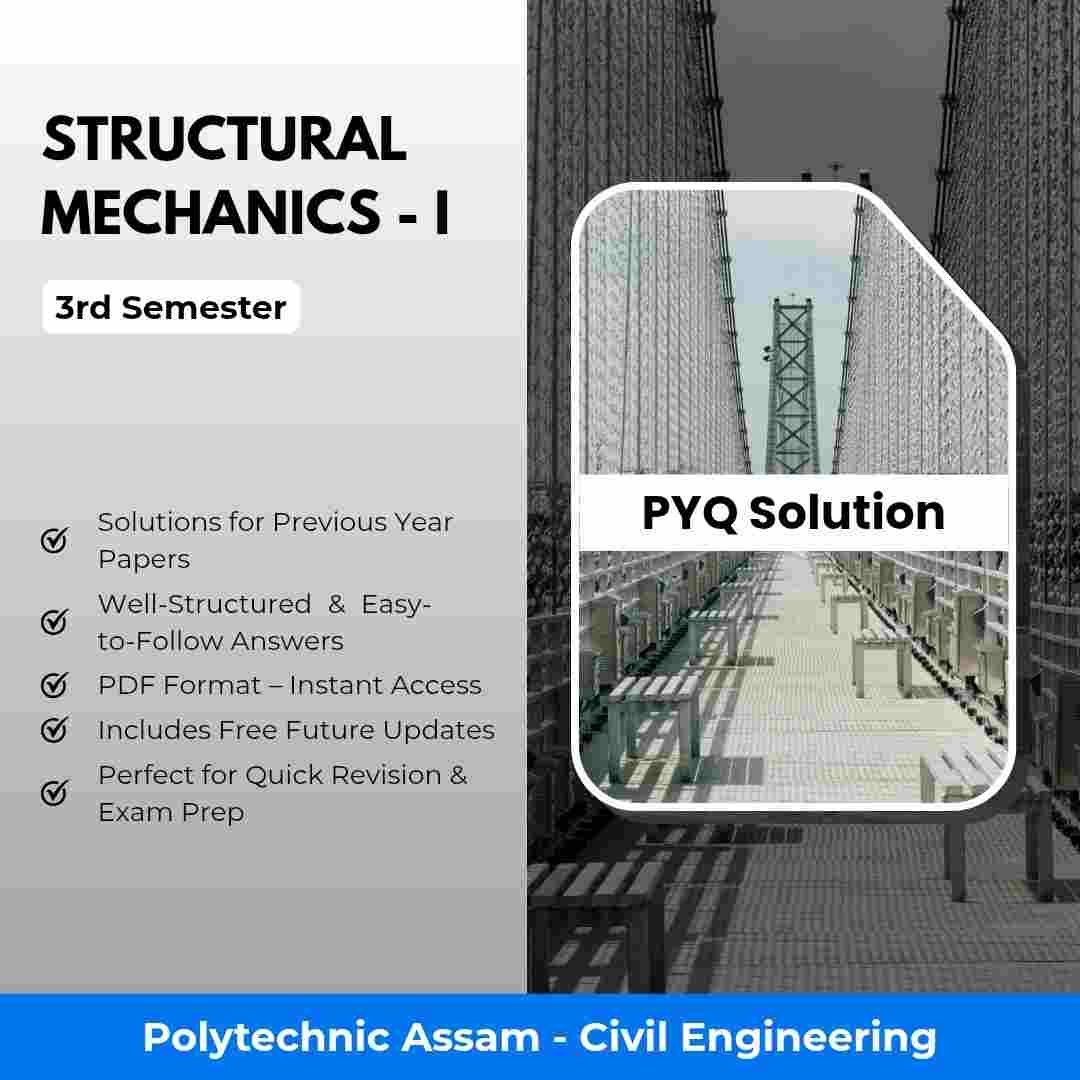 Structural Mechanics-I | Civil Engineering | PYQ Solutions | 3rd Sem-Polytechnic Assam