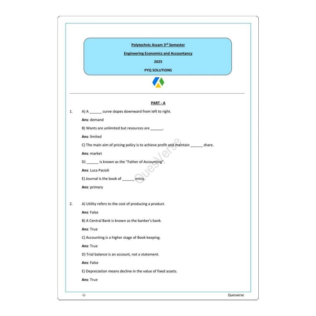 All in One Bundle Pack | Civil Engineering | PYQ Solutions | 3rd Sem Polytechnic Assam - Image 7